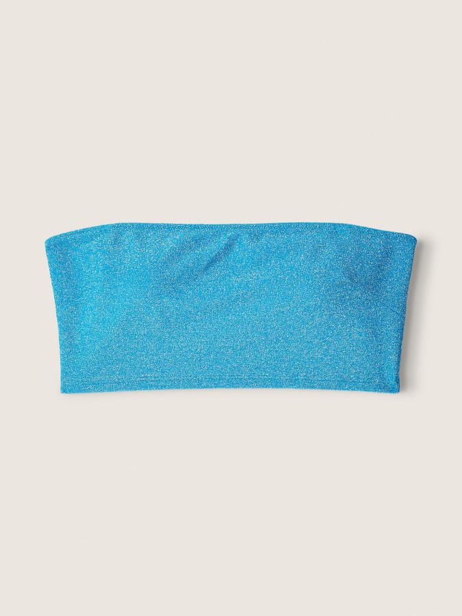 Shimmer Bandeau Bikini Top image number 3