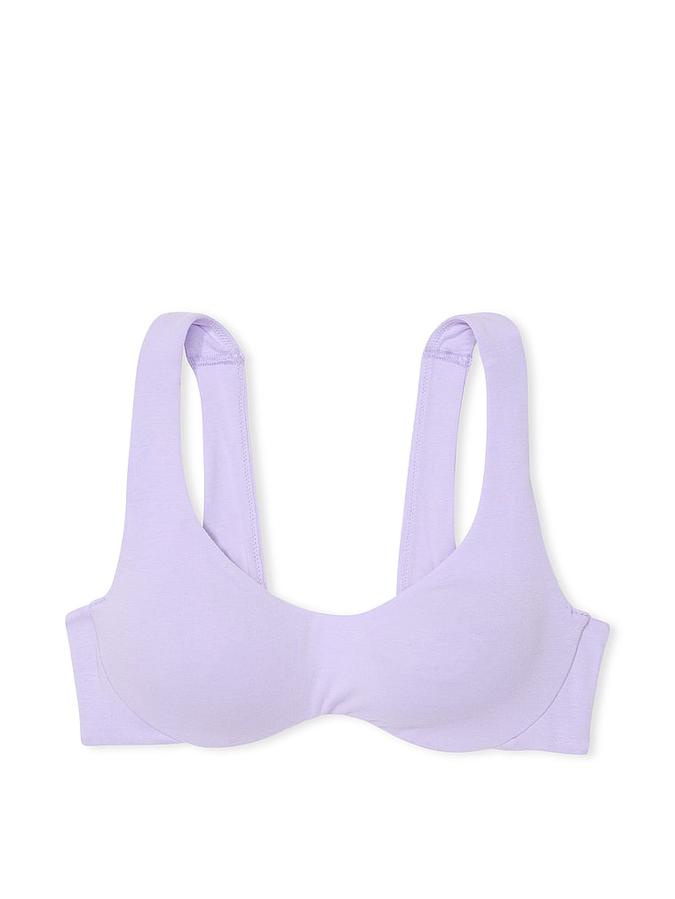 Base Cotton Unlined Scoop Bra