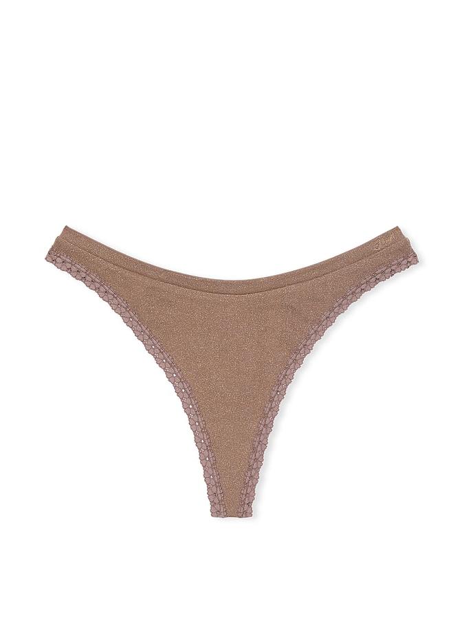 Seamless High-Leg Thong Panty