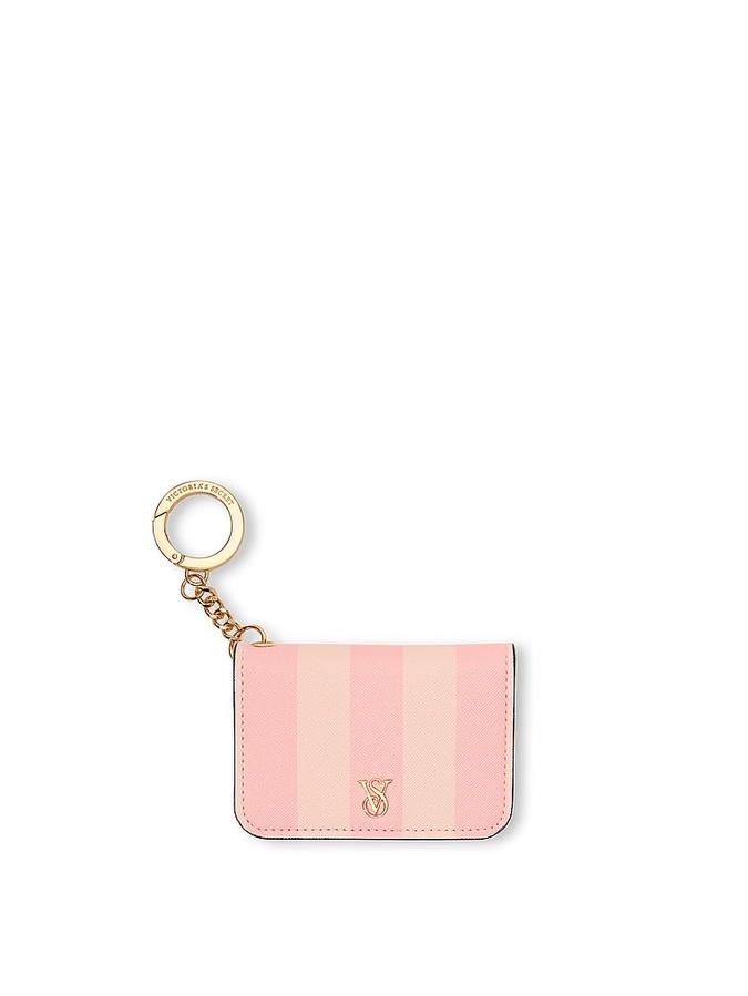 The Victoria  Flap Card Case Keychain Pink