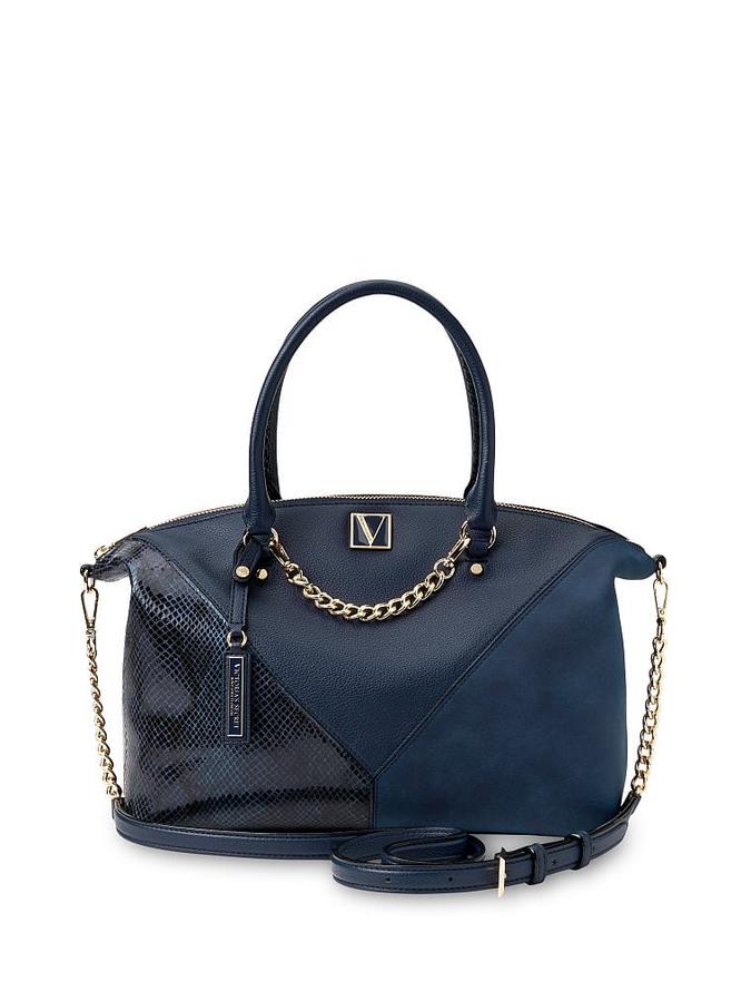 The Victoria Slouchy Satchel Navy