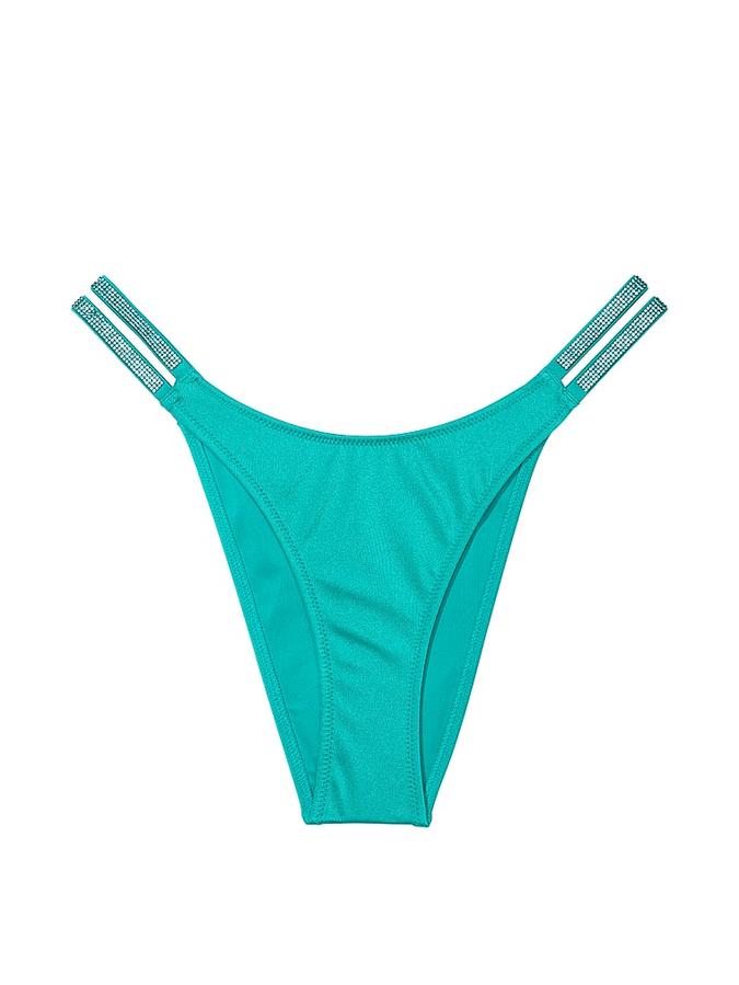 Double Shine Strap Brazilian Bikini Bottom image number 2