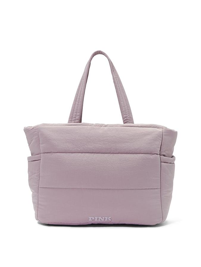 Quilted Puffer Tote Bag