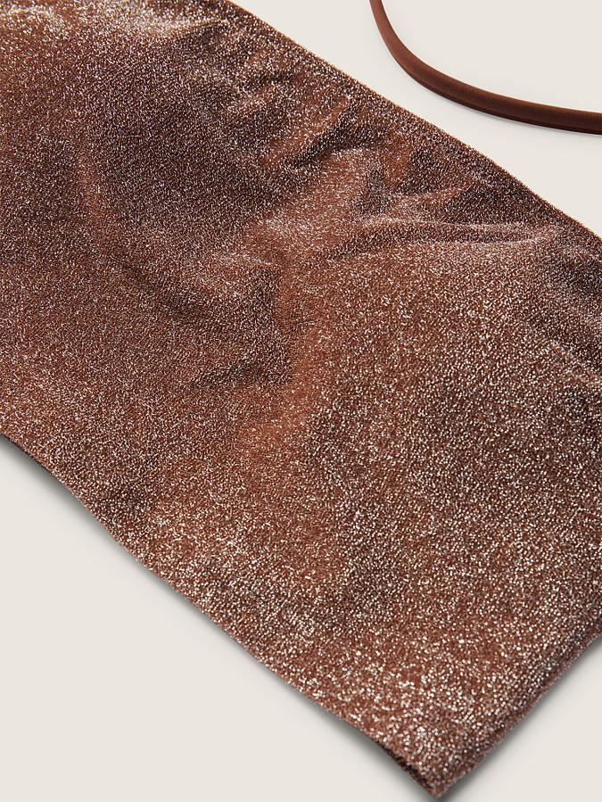 Shimmer Bandeau Bikini Top image number 4