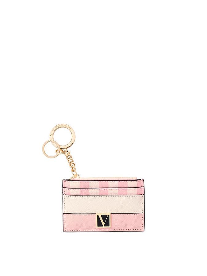 The Victoria Card Case Keychain Iconic Stripe