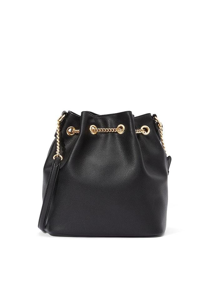 The Victoria Bucket Bag Classic Solid Black